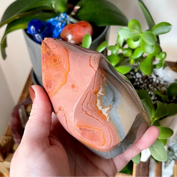 🌊Stunning Ocean Jasper Crystal Flame🌊 - Picture 4 of 7